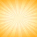 Abstract soft Yellow rays background. Vector