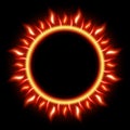 Abstract Solar Eclipse. EPS 10 Royalty Free Stock Photo