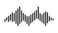 Abstract Sound Wave Pulse Equalizer Vector Element, vector design Generative AI Royalty Free Stock Photo