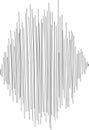 Abstract Hand-Drawn Sound Wave Pattern Royalty Free Stock Photo