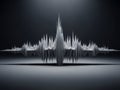 Abstract sound wave visualization Royalty Free Stock Photo