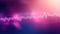 Abstract sound wave visualization on vibrant gradient background Royalty Free Stock Photo