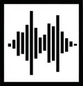 Digital Audio Equalizer Sound Wave Icon Royalty Free Stock Photo