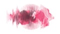 Abstract Sound Wave Visualizer with Dynamic Gradient, vector design Generative AI Royalty Free Stock Photo