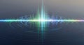 Abstract Sound Waveform Visualization - Digital Audio Spectrum Analysis Royalty Free Stock Photo