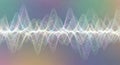 Abstract Sound Waveform Visualization with Pastel Colors Royalty Free Stock Photo