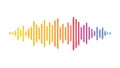 Abstract Sound Waves, Audio and Visualizer, vector design Generative AI Royalty Free Stock Photo