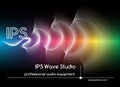 Abstract sound waves background. Colored wave form poster vector illustration