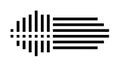 Abstract Sound Waves Pattern, Modern Audio Visualizer vector design Generative AI Royalty Free Stock Photo