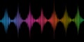 Abstract soundwaves background