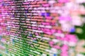 Abstract source code background. Computer program preview. Code of javascript language on white background. IT coding on monitor