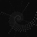 Abstract space background. Minimalist cosmos concept vector illustration. Black color science background. Digital data