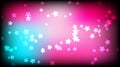 Abstract space background. A multicolored asterisk on a pink and blue bright colored background. Royalty Free Stock Photo