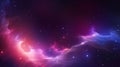 Abstract space background with nebula, stars and galaxies. Vector illustration Royalty Free Stock Photo