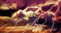 Abstract space colored background,clouds, art, fantasy. Royalty Free Stock Photo