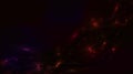 Abstract space dark background with wavy lines and asterisks. Dark stars on a colored sky background. Royalty Free Stock Photo