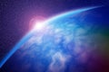 Abstract space Galaxy planet earth dark lens flayer wallpaper background