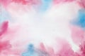 Abstract Space hand painted watercolor background. Royalty Free Stock Photo