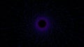 Abstract space tunnel background with purple lines and dots full screen design waves texture Royalty Free Stock Photo