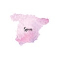 Abstract Spain map