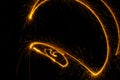 Abstract sparkler firework light on black background Royalty Free Stock Photo