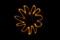 Abstract sparkler firework light on black background Royalty Free Stock Photo