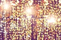 Sparkling bokeh light of festive party for holiday, glitter christmas lights background Royalty Free Stock Photo
