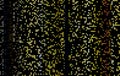 Abstract phosphorescent dark gold squares, texture, hypnotic blurred creative design