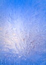 Abstract sparkling patterns on a frost Royalty Free Stock Photo