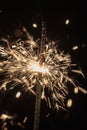 Abstract sparks from fireworks