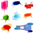 Abstract speech balloons