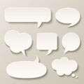 Abstract speech bubble design