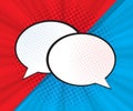 Abstract speech bubble pop art, comic book Royalty Free Stock Photo