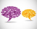 Abstract speech bubbles Royalty Free Stock Photo