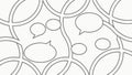 Abstract Speech Bubbles Pattern Vector Background, vector design Generative AI Royalty Free Stock Photo