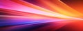 Abstract speed glowing light bold colors background banner illustration - Speedy motion blur Generative AI