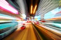 Abstract speed motion on a highway road Royalty Free Stock Photo