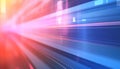 Abstract speeding lines of light creating futuristic background