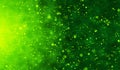 abstract Sperm Swimming green light particles on green background