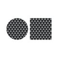 Abstract Sphere Element with black Pattern. Global Connection Isolated on white Background