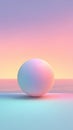 Abstract sphere with pastel colors and soft gradients Royalty Free Stock Photo