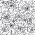 Abstract spider web Halloween seamless pattern