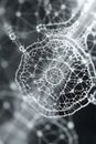 Abstract Spiderweb-like Network, Digital Connectivity Concept, Portrait Images Generative AI Royalty Free Stock Photo
