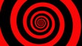 Abstract spiral background. Black and Red colour in circular pattern. Royalty Free Stock Photo