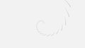 Abstract spiral of black lines on white background. Animation. Swirling spiral circular lines on background loading