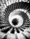 Abstract Spiral In Black and White.