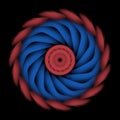 Abstract spiral blue red elegan for logo or symbol or etc