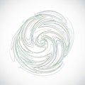 Abstract spiral design featuring swirling lines in a circular pattern Royalty Free Stock Photo