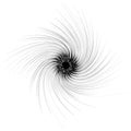 Abstract spiral element in irregular, random fashion. Geometric Royalty Free Stock Photo