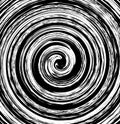 Abstract spiral element in irregular, random fashion. Geometric Royalty Free Stock Photo